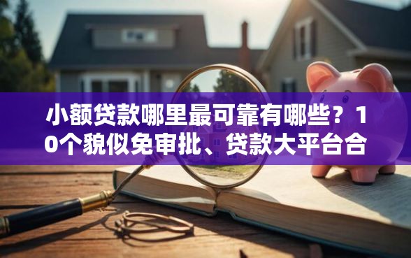 小额贷款哪里最可靠有哪些？10个貌似免审批、贷款大平台合集