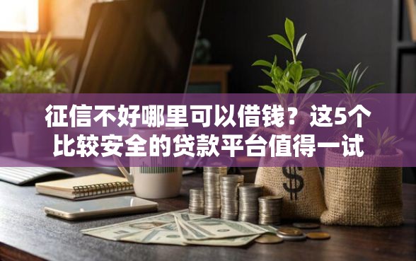 征信不好哪里可以借钱？这5个比较安全的贷款平台值得一试