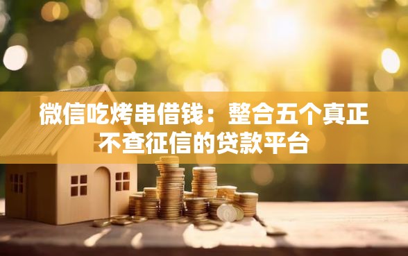 微信吃烤串借钱：整合五个真正不查征信的贷款平台
