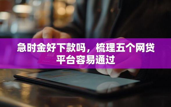 急时金好下款吗，梳理五个网贷平台容易通过