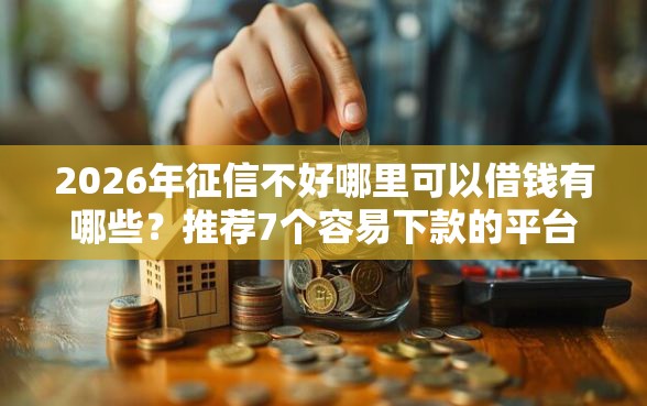 2026年征信不好哪里可以借钱有哪些？推荐7个容易下款的平台