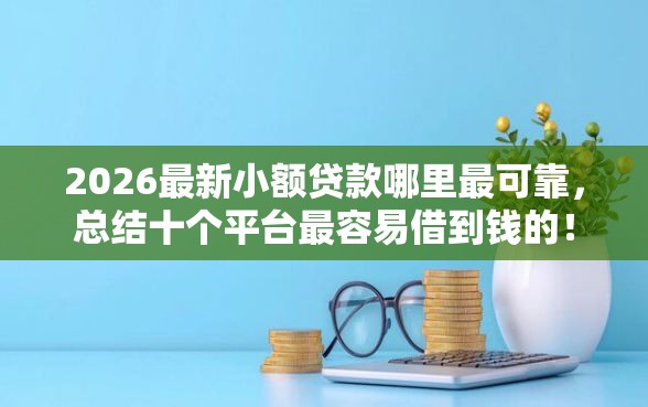 2026最新小额贷款哪里最可靠，总结十个平台最容易借到钱的！