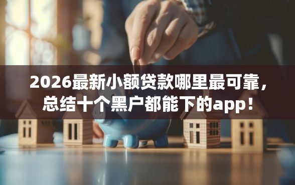 2026最新小额贷款哪里最可靠，总结十个黑户都能下的app！