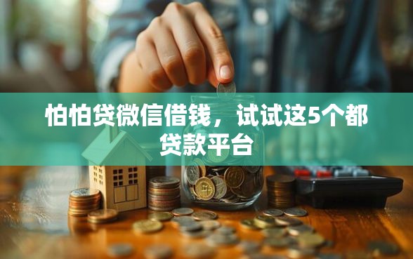 怕怕贷微信借钱，试试这5个都贷款平台