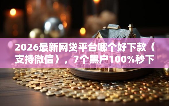 2026最新网贷平台哪个好下款（支持微信），7个黑户100%秒下款的平台无私分享