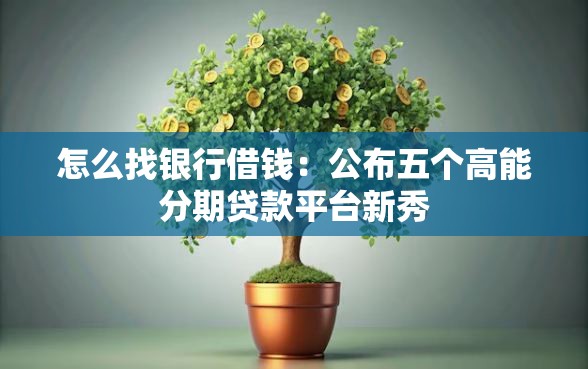 怎么找银行借钱：公布五个高能分期贷款平台新秀