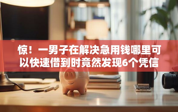 惊！一男子在解决急用钱哪里可以快速借到时竟然发现6个凭信用分不看征信的贷款平台，事后分享了出来