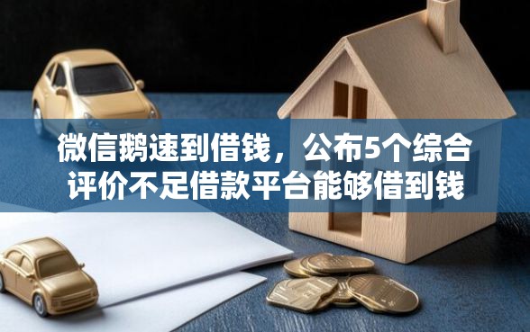 微信鹅速到借钱，公布5个综合评价不足借款平台能够借到钱