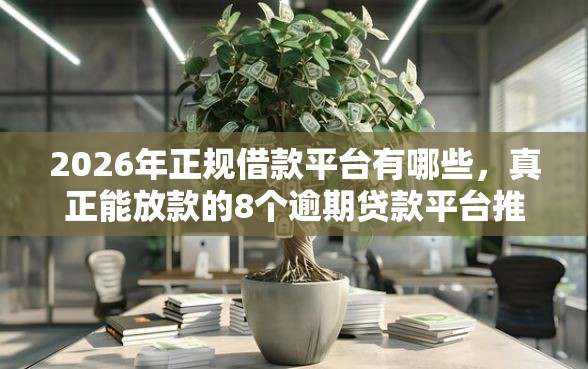2026年正规借款平台有哪些，真正能放款的8个逾期贷款平台推荐