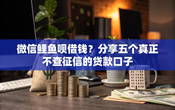 微信鲤鱼呗借钱？分享五个真正不查征信的贷款口子