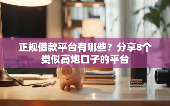 正规借款平台有哪些？分享8个类似高炮口子的平台