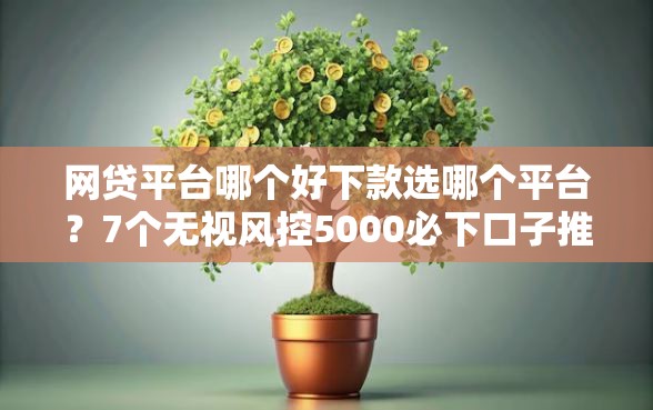 网贷平台哪个好下款选哪个平台？7个无视风控5000必下口子推荐