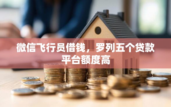 微信飞行员借钱，罗列五个贷款平台额度高