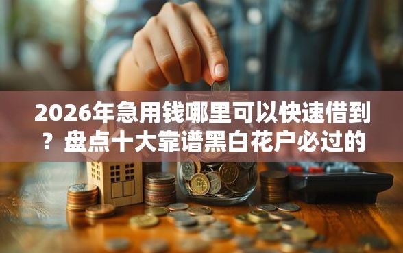 2026年急用钱哪里可以快速借到？盘点十大靠谱黑白花户必过的贷款平台