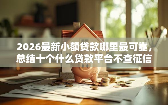 2026最新小额贷款哪里最可靠，总结十个什么贷款平台不查征信！