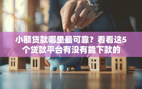 小额贷款哪里最可靠?看看这5个贷款平台有没有能下款的 小额贷款哪里最可靠?看看这5个贷款平台有没有能下款的
