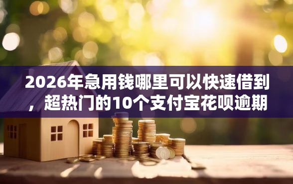 2026年急用钱哪里可以快速借到，超热门的10个支付宝花呗逾期万元快速贷款平台推荐