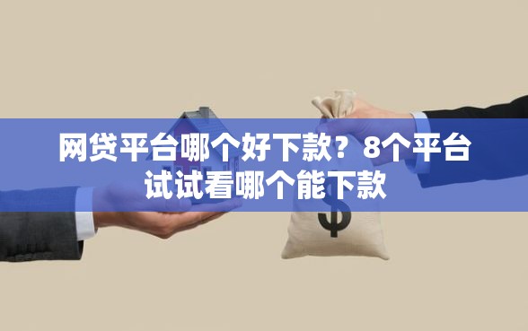 网贷平台哪个好下款？8个平台试试看哪个能下款