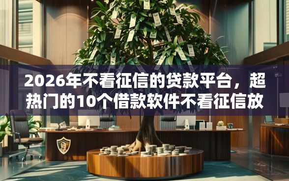 2026年不看征信的贷款平台，超热门的10个借款软件不看征信放款快推荐
