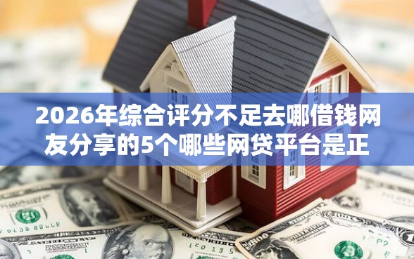 2026年综合评分不足去哪借钱网友分享的5个哪些网贷平台是正规的我觉得不错！