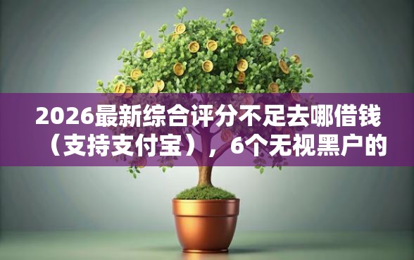 2026最新综合评分不足去哪借钱（支持支付宝），6个无视黑户的口子无私分享