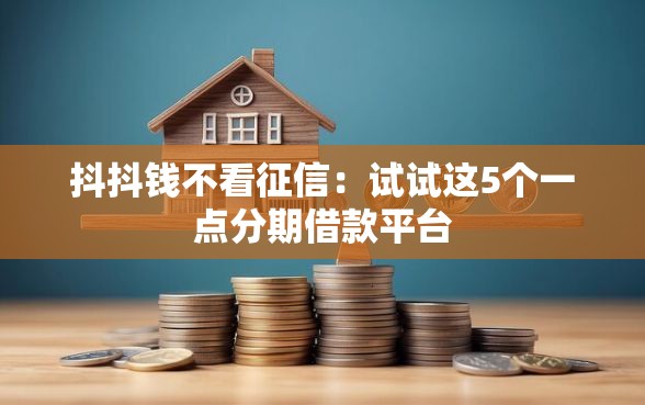 抖抖钱不看征信：试试这5个一点分期借款平台