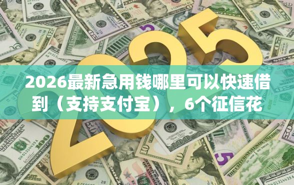 2026最新急用钱哪里可以快速借到（支持支付宝），6个征信花居然都下款了的app无私分享