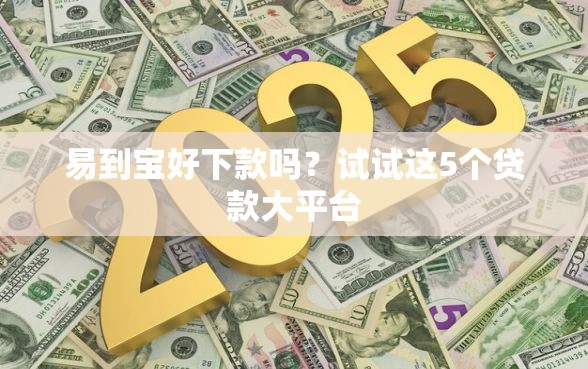 易到宝好下款吗？试试这5个贷款大平台