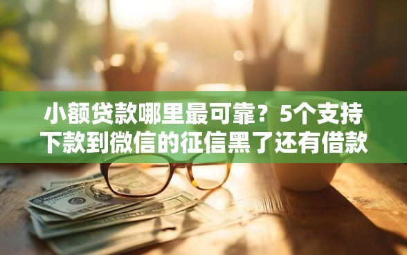 小额贷款哪里最可靠？5个支持下款到微信的征信黑了还有借款平台可以借钱