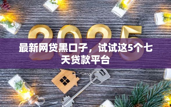 最新网贷黑口子，试试这5个七天贷款平台