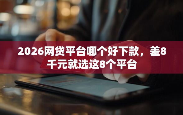 2026网贷平台哪个好下款，差8千元就选这8个平台