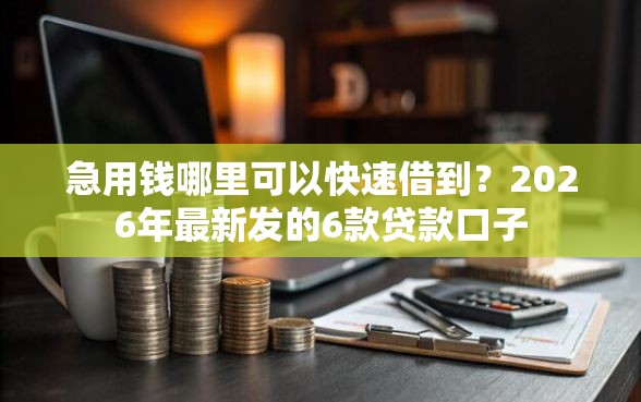 急用钱哪里可以快速借到?2026年最新发的6款贷款口子 急用钱哪里可以快速借到?2026年最新发的6款贷款口子
