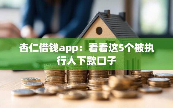杏仁借钱app：看看这5个被执行人下款口子