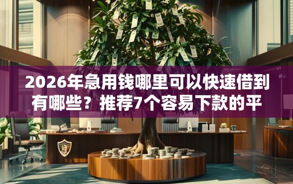 2026年急用钱哪里可以快速借到有哪些？推荐7个容易下款的平台