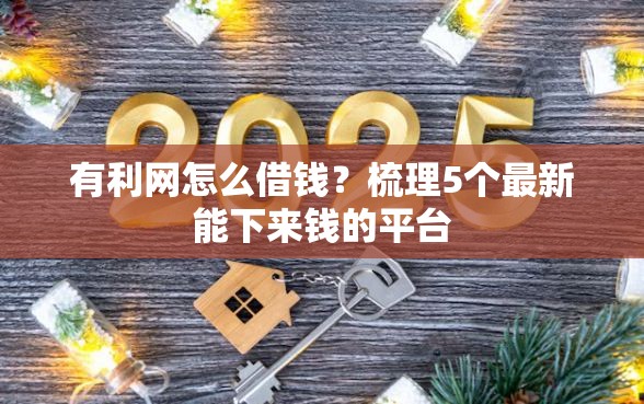 有利网怎么借钱？梳理5个最新能下来钱的平台