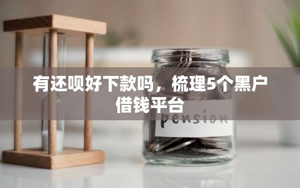 有还呗好下款吗，梳理5个黑户借钱平台