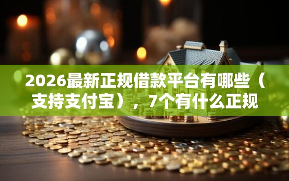 2026最新正规借款平台有哪些（支持支付宝），7个有什么正规的贷款平台无私分享