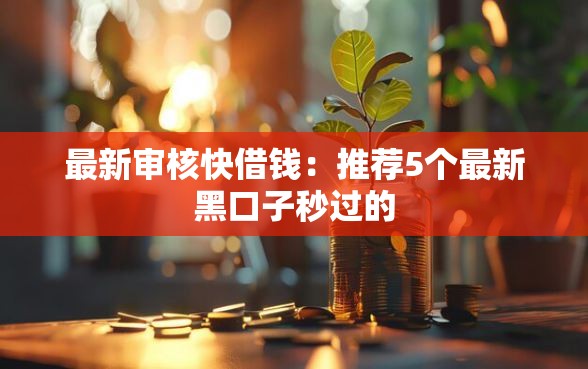 最新审核快借钱：推荐5个最新黑口子秒过的