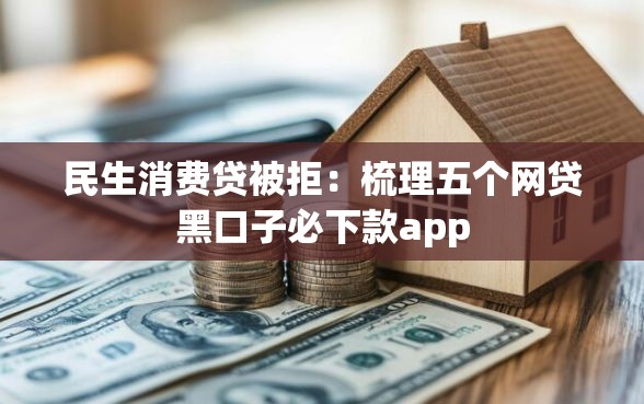 民生消费贷被拒：梳理五个网贷黑口子必下款app