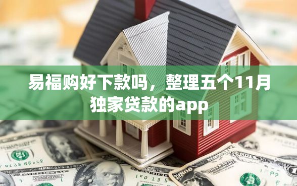 易福购好下款吗，整理五个11月独家贷款的app