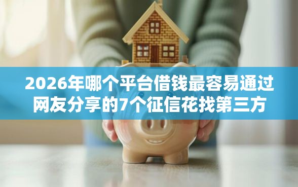 2026年哪个平台借钱最容易通过网友分享的7个征信花找第三方担保贷款平台我觉得不错！