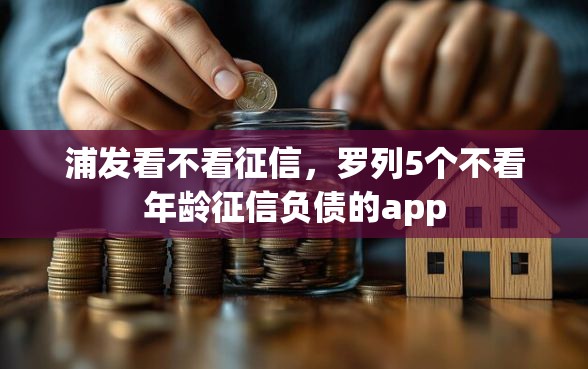 浦发看不看征信，罗列5个不看年龄征信负债的app