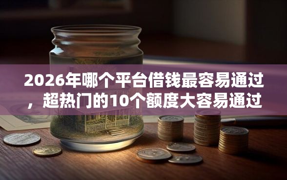 2026年哪个平台借钱最容易通过，超热门的10个额度大容易通过的平台借款推荐