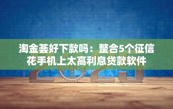 淘金荟好下款吗：整合5个征信花手机上太高利息贷款软件