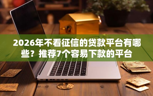 2026年不看征信的贷款平台有哪些？推荐7个容易下款的平台