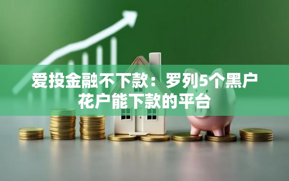 爱投金融不下款：罗列5个黑户花户能下款的平台