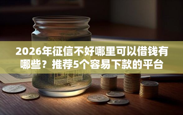 2026年征信不好哪里可以借钱有哪些？推荐5个容易下款的平台