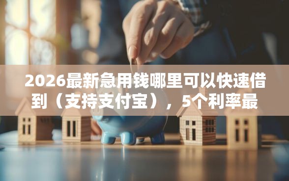 2026最新急用钱哪里可以快速借到（支持支付宝），5个利率最低的贷款平台无私分享