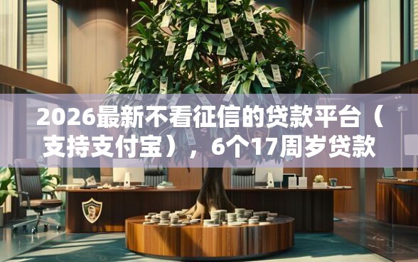 2026最新不看征信的贷款平台（支持支付宝），6个17周岁贷款平台无私分享
