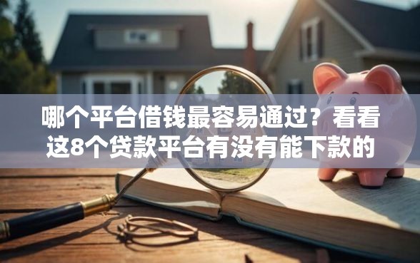 哪个平台借钱最容易通过？看看这8个贷款平台有没有能下款的